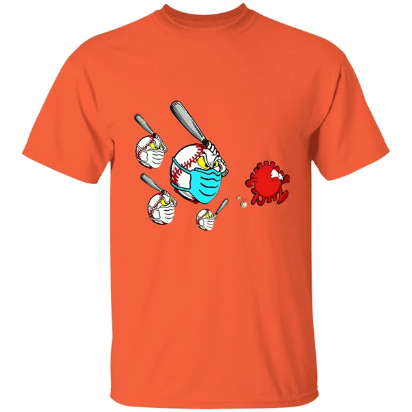 Baseball Chase Fight Coronavirus Shirt - Image 5