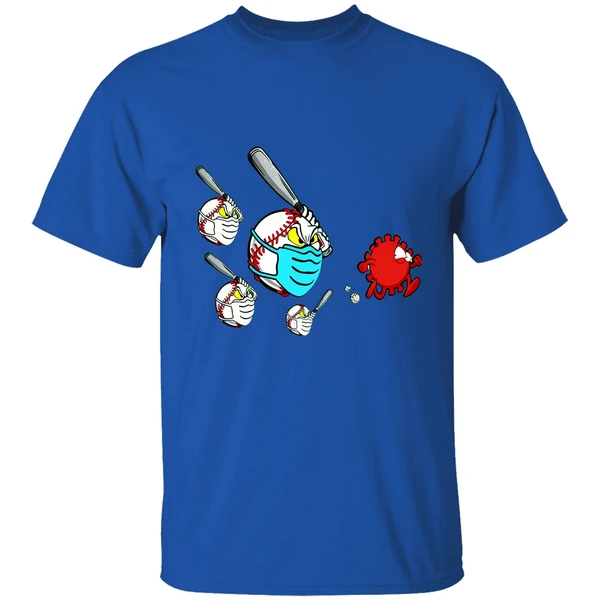 Baseball Chase Fight Coronavirus Shirt - Image 7