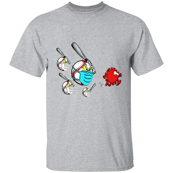 Baseball Chase Fight Coronavirus Shirt - Image 8