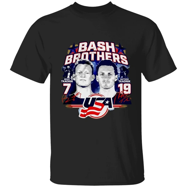 Bash Brothers Brady Tkachuk And Matthew Tkachuk Usa Hockey Shirt
