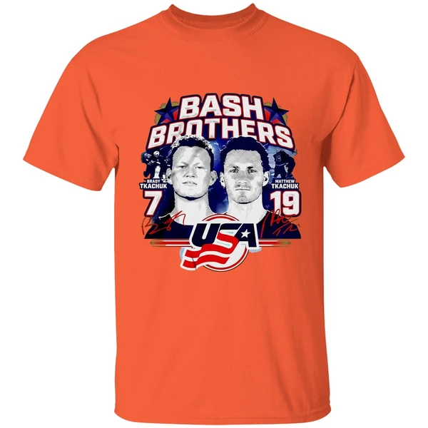 Bash Brothers Brady Tkachuk And Matthew Tkachuk Usa Hockey Shirt - Image 6