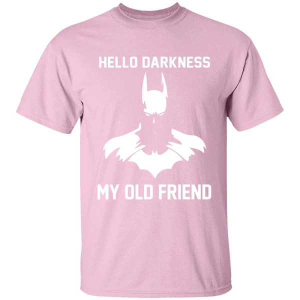 batman hello darkness my old friend shirt lightpink