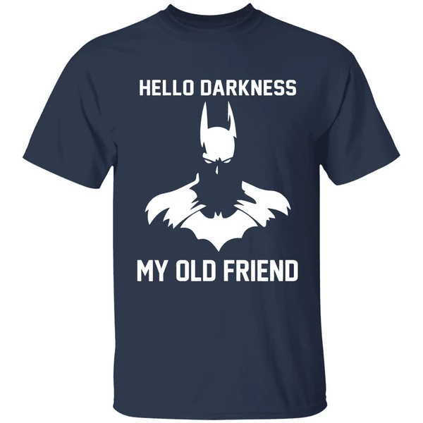 batman hello darkness my old friend shirt navy