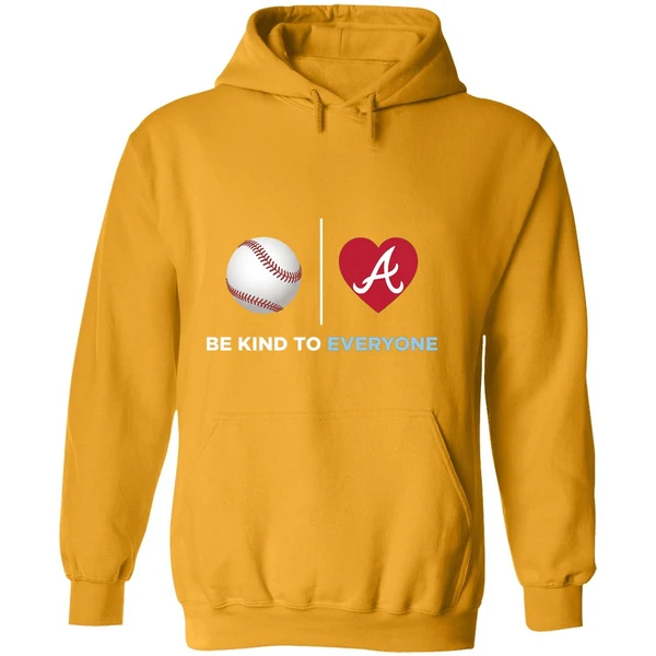 Be Kind To Everyone Atlanta Braves Jordyns Summer Hoodie