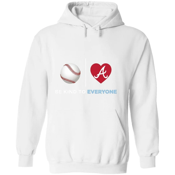 Be Kind To Everyone Atlanta Braves Jordyns Summer Hoodie - Image 8