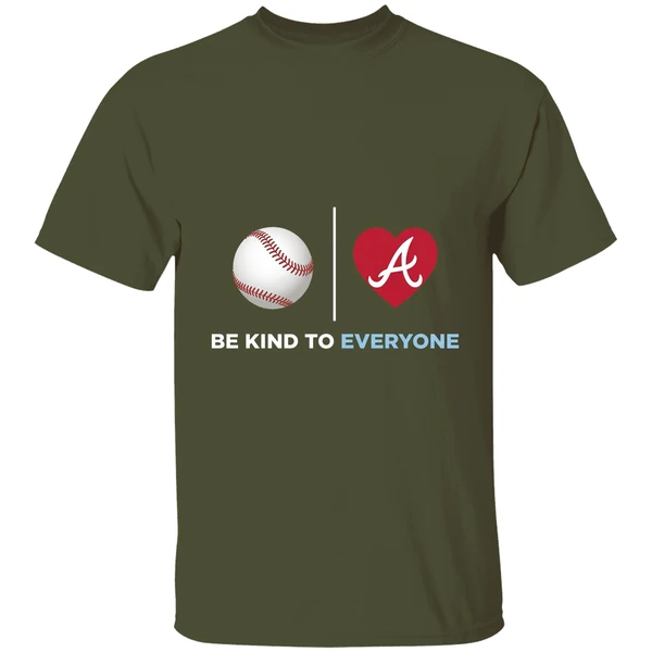 Be Kind To Everyone Atlanta Braves Jordyns Summer Shirt - Image 4