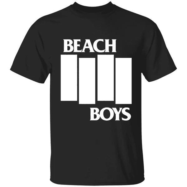 Beach Boys Black Flag Logo Parody Shirt