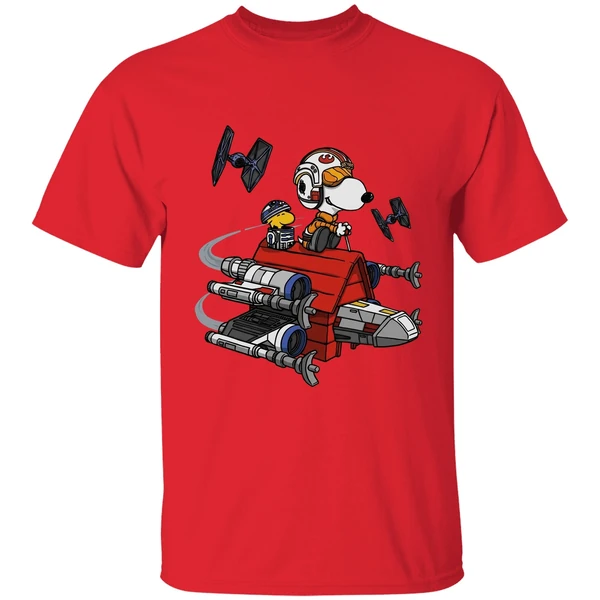 beagle 5 snoopy star wars shirt red