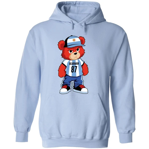 Bear Oliver Bearman 87 Argentina Football Hoodie - Image 4