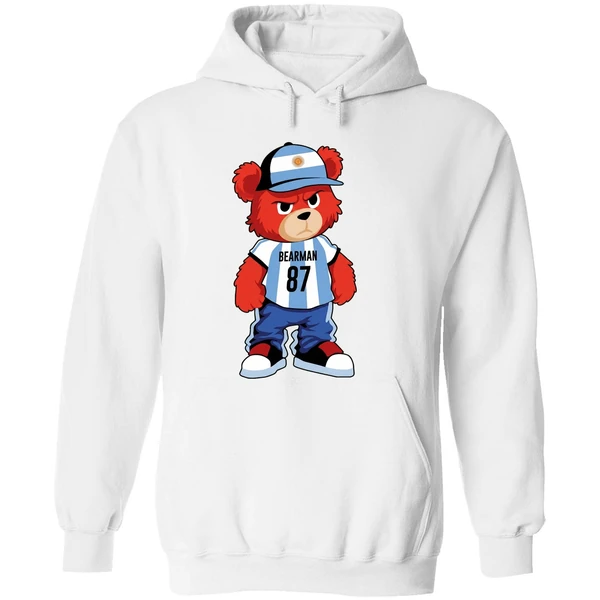 Bear Oliver Bearman 87 Argentina Football Hoodie - Image 8