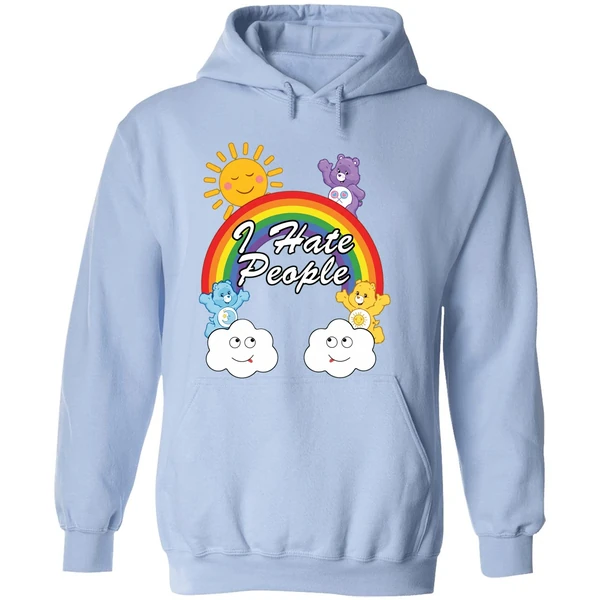 Bears Rainbow I Hate People Hoodie - Image 4