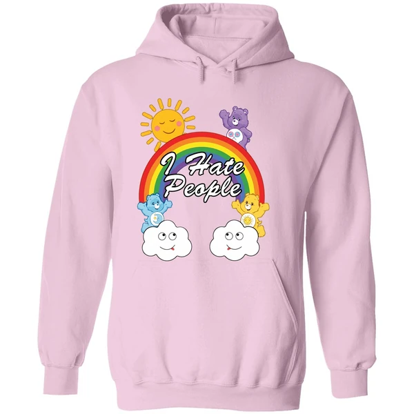 Bears Rainbow I Hate People Hoodie - Image 5