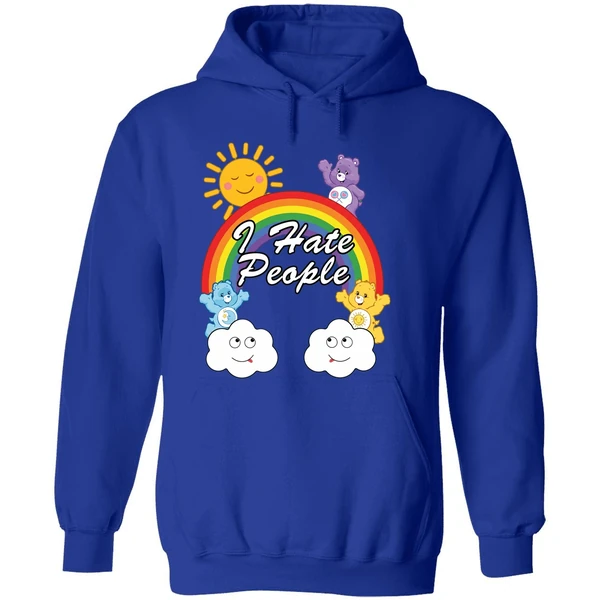 Bears Rainbow I Hate People Hoodie - Image 7