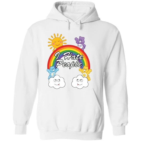 Bears Rainbow I Hate People Hoodie - Image 8