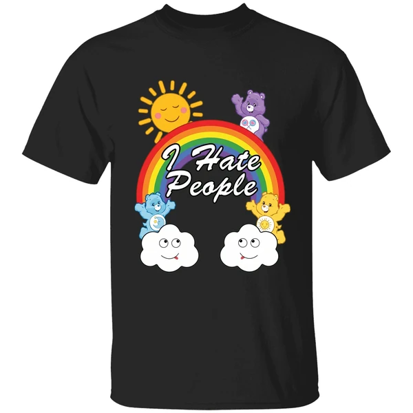 Bears Rainbow I Hate People Shirt