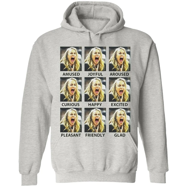 Becky Hammon Emotions Amused Joyfull Aroused Curious Happy Hoodie - Image 9