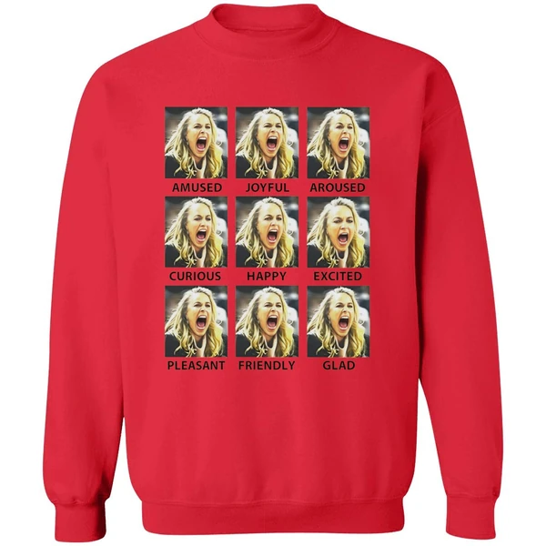 Becky Hammon Emotions Amused Joyfull Aroused Curious Happy Sweatshirt - Image 4