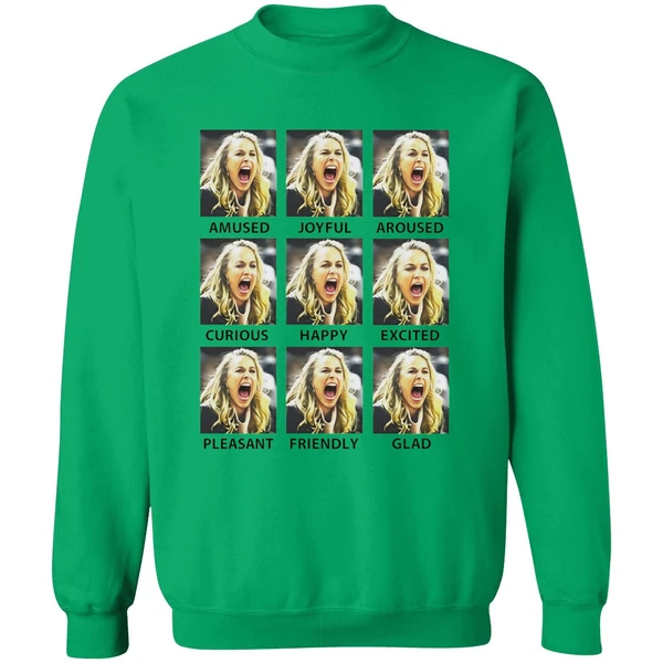 Becky Hammon Emotions Amused Joyfull Aroused Curious Happy Sweatshirt - Image 3