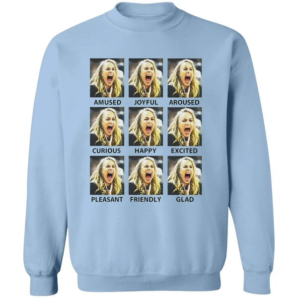 Becky Hammon Emotions Amused Joyfull Aroused Curious Happy Sweatshirt
