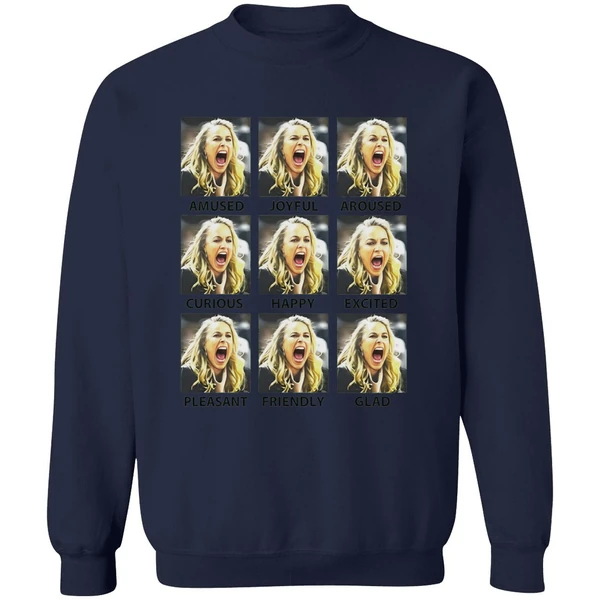 Becky Hammon Emotions Amused Joyfull Aroused Curious Happy Sweatshirt - Image 6