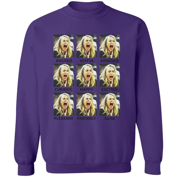 Becky Hammon Emotions Amused Joyfull Aroused Curious Happy Sweatshirt - Image 7