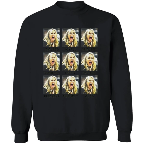 Becky Hammon Emotions Amused Joyfull Aroused Curious Happy Sweatshirt - Image 9