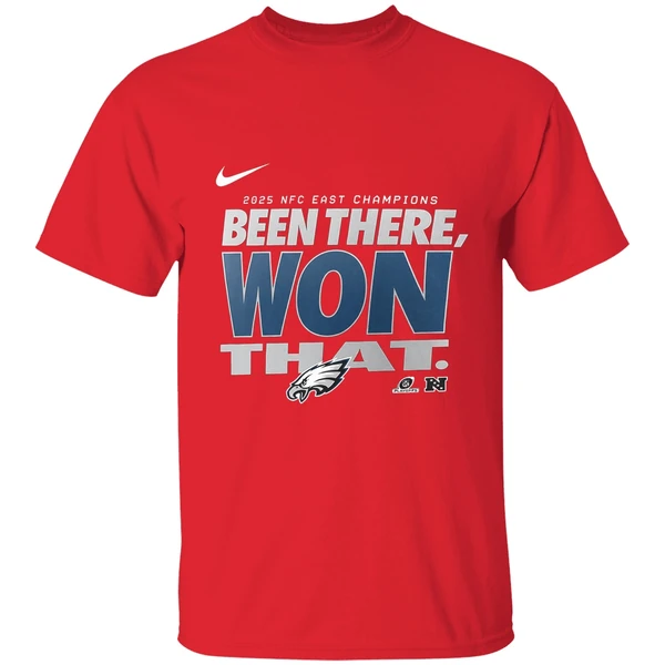 Been There Won That Philadelphia Eagles 2025 Nfc East Division Champions Locker Room Shirt - Image 7