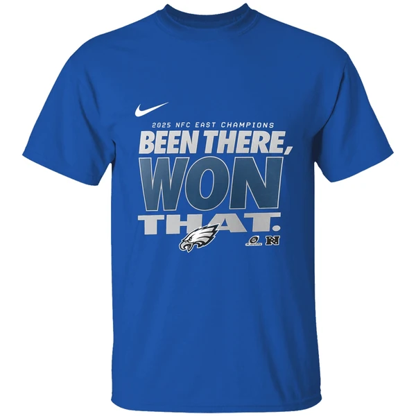 Been There Won That Philadelphia Eagles 2025 Nfc East Division Champions Locker Room Shirt - Image 8
