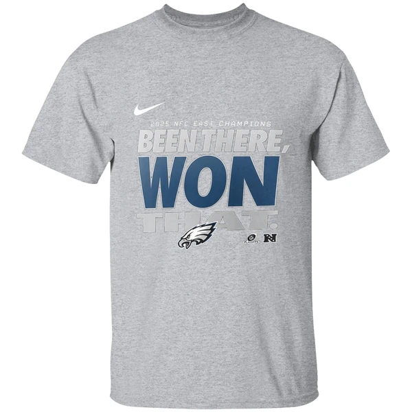 Been There Won That Philadelphia Eagles 2025 Nfc East Division Champions Locker Room Shirt - Image 9