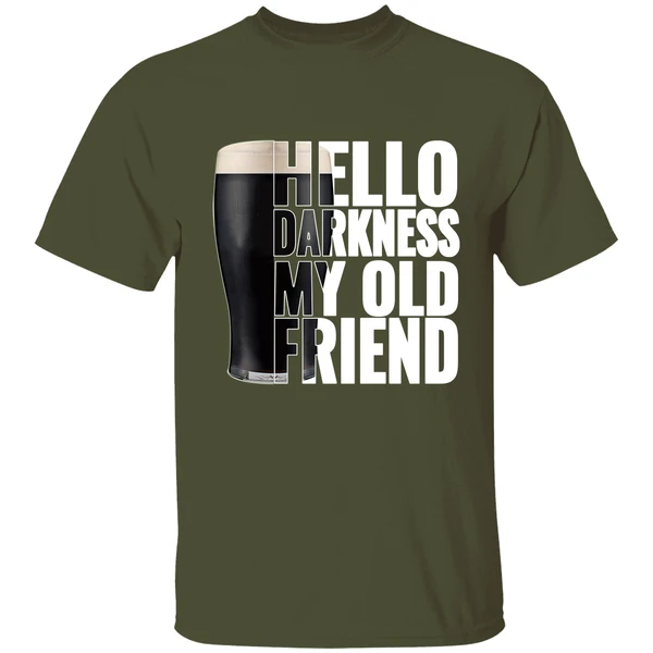 Beer Hello Darkness My Old Friend Shirt - Image 3