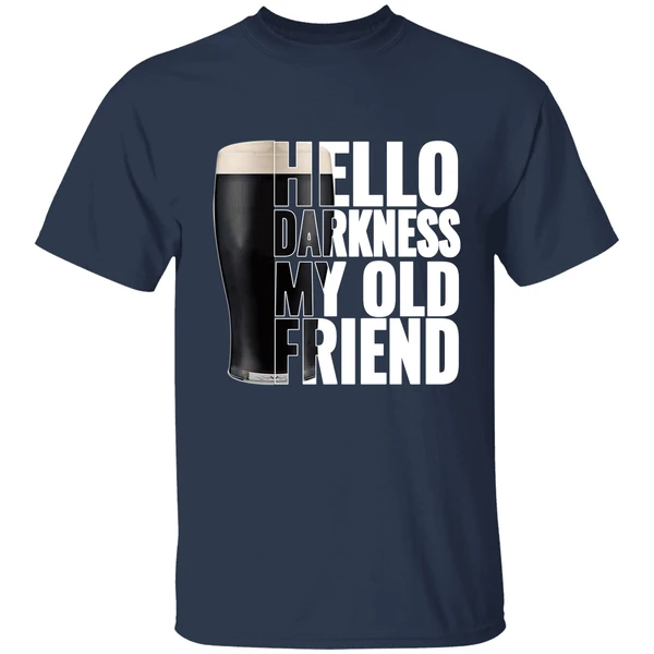 Beer Hello Darkness My Old Friend Shirt - Image 4