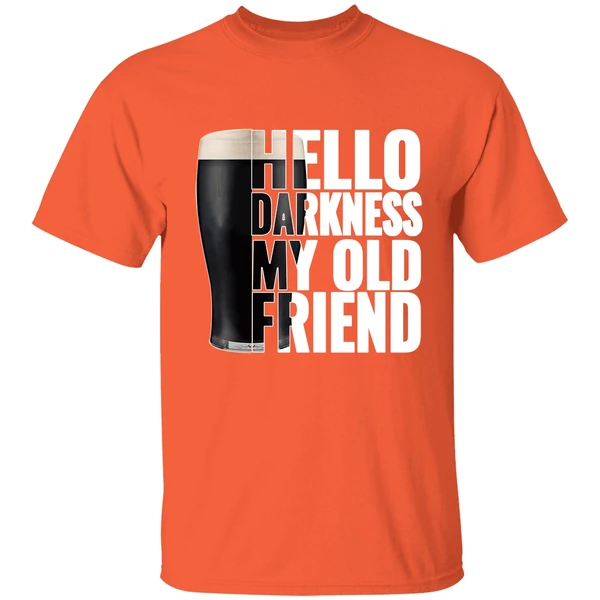 Beer Hello Darkness My Old Friend Shirt - Image 5