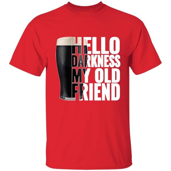 Beer Hello Darkness My Old Friend Shirt - Image 6