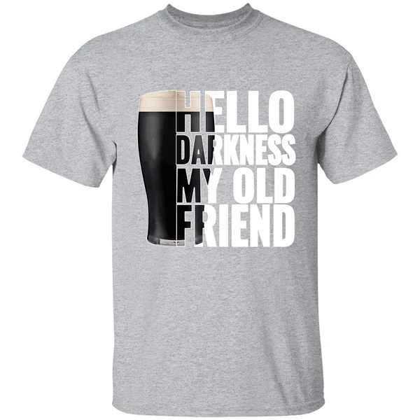 Beer Hello Darkness My Old Friend Shirt - Image 8