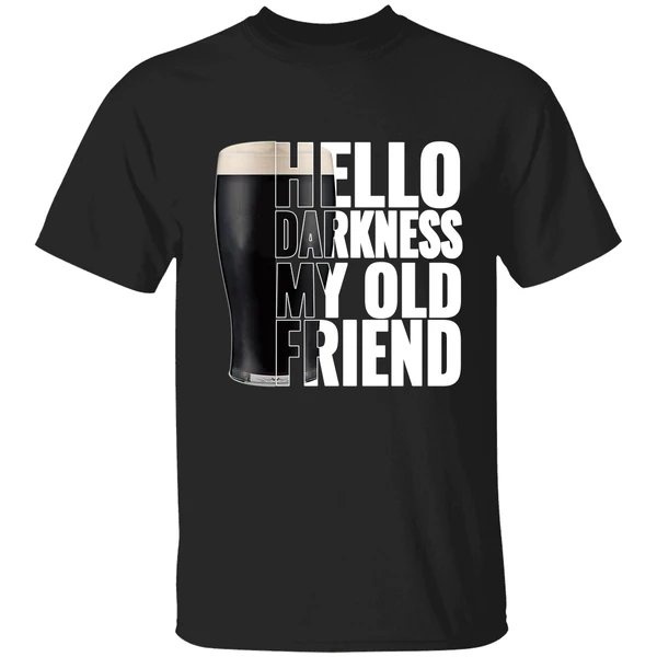 Beer Hello Darkness My Old Friend Shirt - Image 9