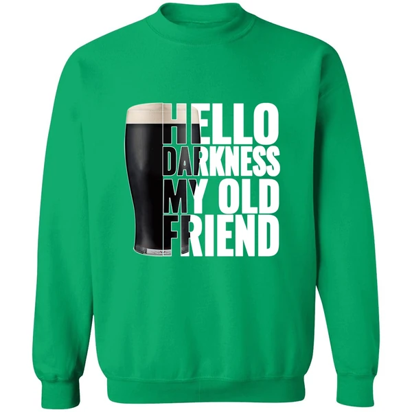 Beer Hello Darkness My Old Friend Sweatshirt - Image 2