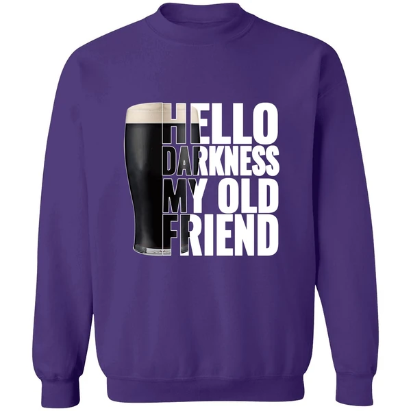 Beer Hello Darkness My Old Friend Sweatshirt - Image 6