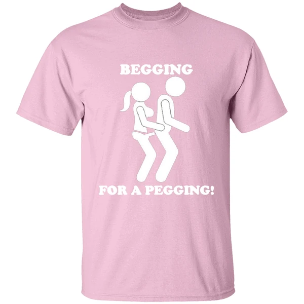 begging for a pegging art shirt lightpink