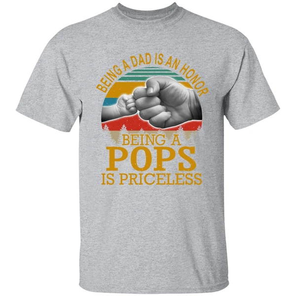 Being A Dad Is An Honor Being A Pops Is Priceless Shirt - Image 8