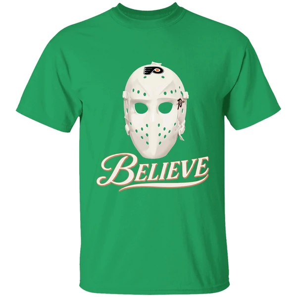 Believe Mask Philadelphia Flyers Shirt - Image 2