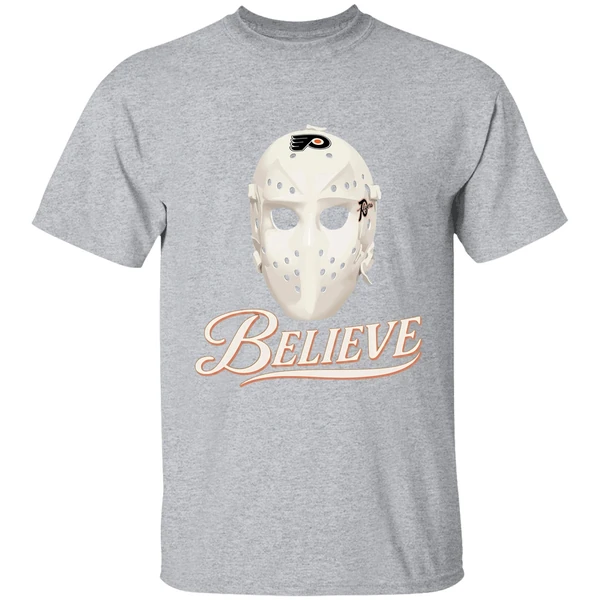 Believe Mask Philadelphia Flyers Shirt - Image 9