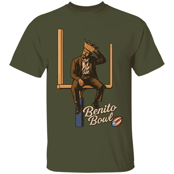 benito bowl puerto rico football shirt militarygreen