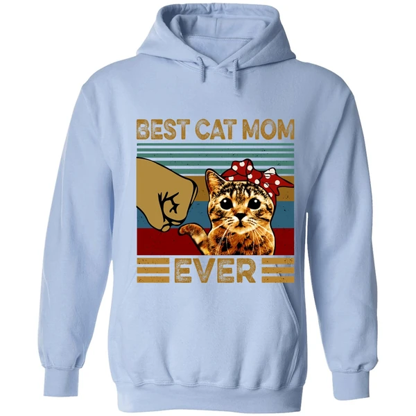 Best Cat Mom Ever Hoodie - Image 3