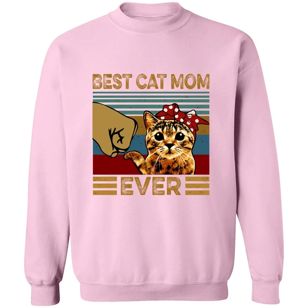Best Cat Mom Ever Sweatshirt - Image 4