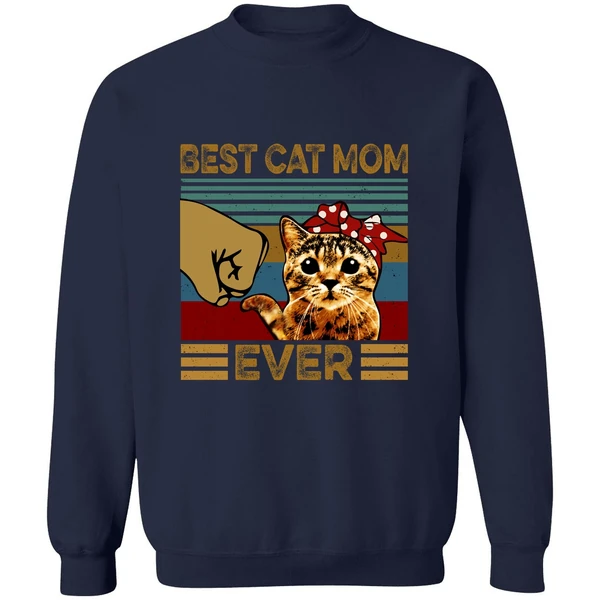 Best Cat Mom Ever Sweatshirt - Image 5
