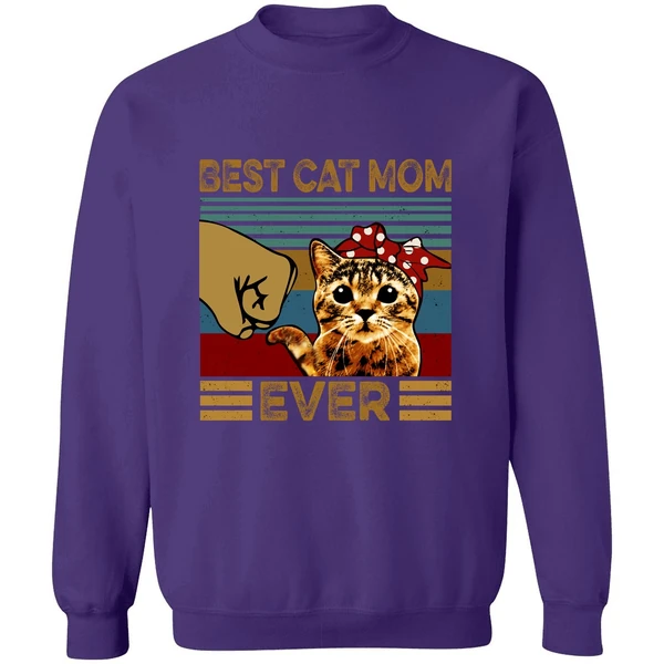 Best Cat Mom Ever Sweatshirt - Image 6