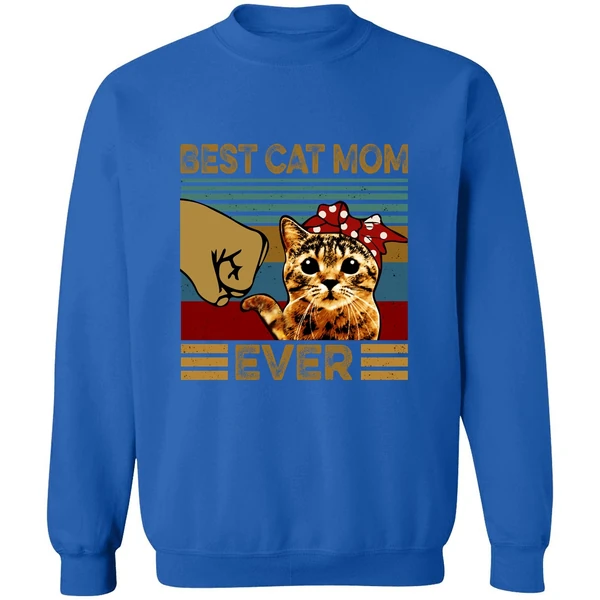 Best Cat Mom Ever Sweatshirt - Image 8
