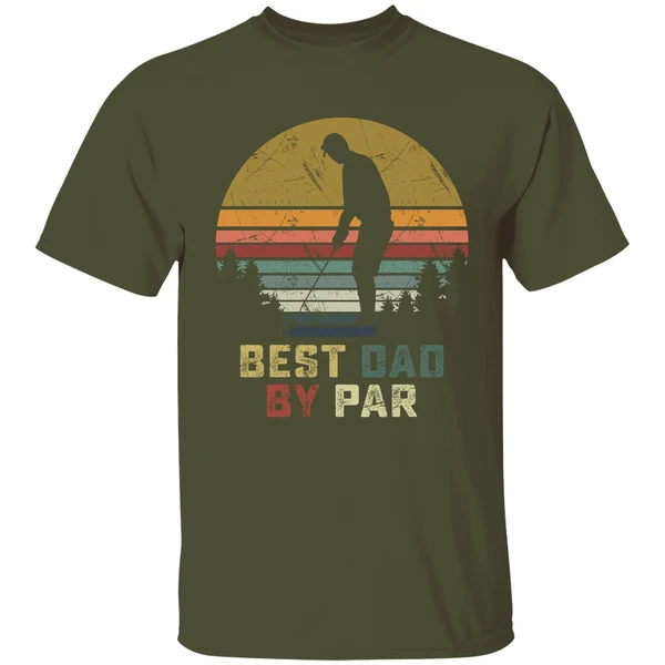 Best Dad By Par Daddy Fathers Day Golf Shirt - Image 3