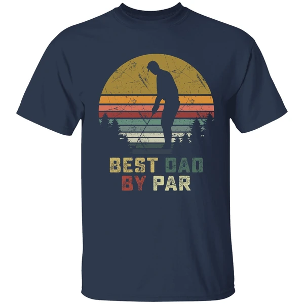 Best Dad By Par Daddy Fathers Day Golf Shirt - Image 4