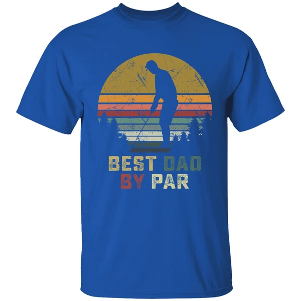 Best Dad By Par Daddy Fathers Day Golf Shirt - Image 7